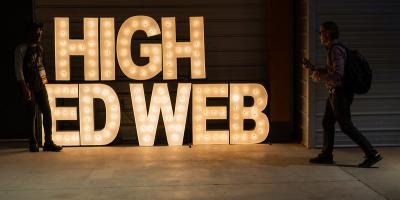 lit up highedweb sign