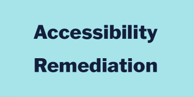 Accessibility Remediation - August 2